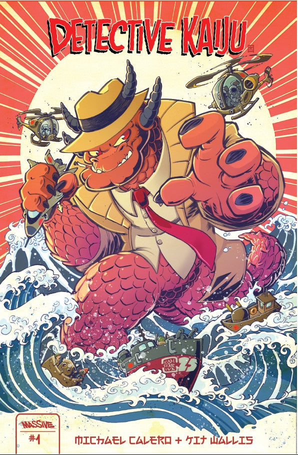 DETECTIVE KAIJU #1 (OF 4) CVR D JON SOMMARIVA