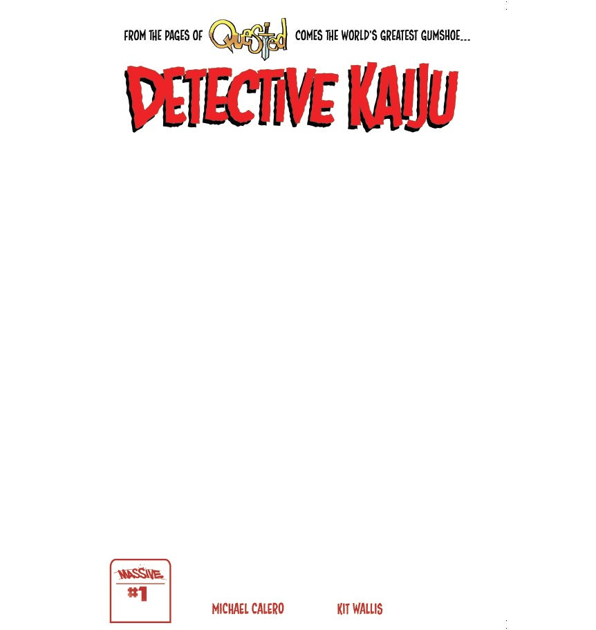 DETECTIVE KAIJU #1 (OF 4) CVR E BLANK SKETCH VAR (LTD 1000)