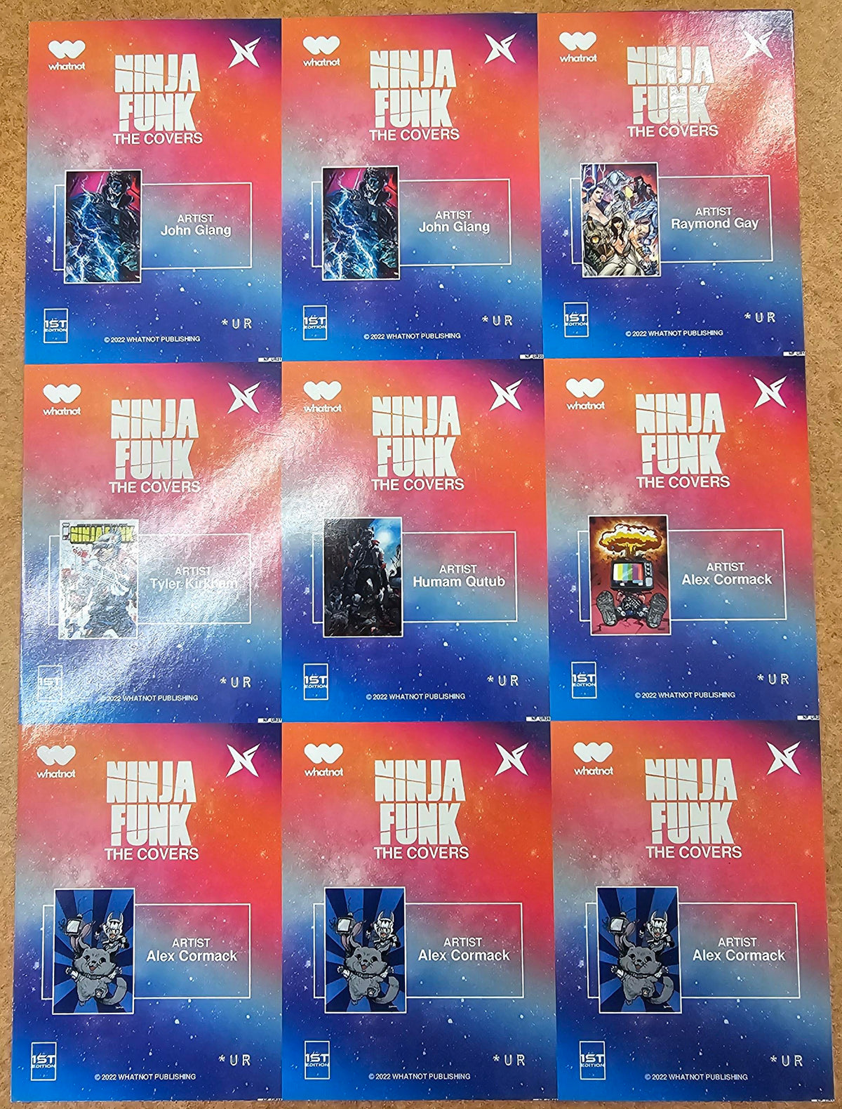 Ninja Funk 1st Edition We Want the Funk Uncut Foil Card Set