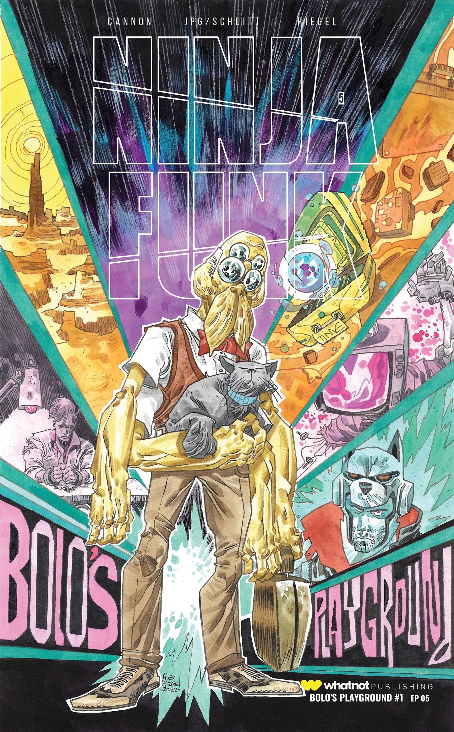 NINJA FUNK ONE SHOT #1 BOLOS PLAYGROUND | CVR B RIEGEL