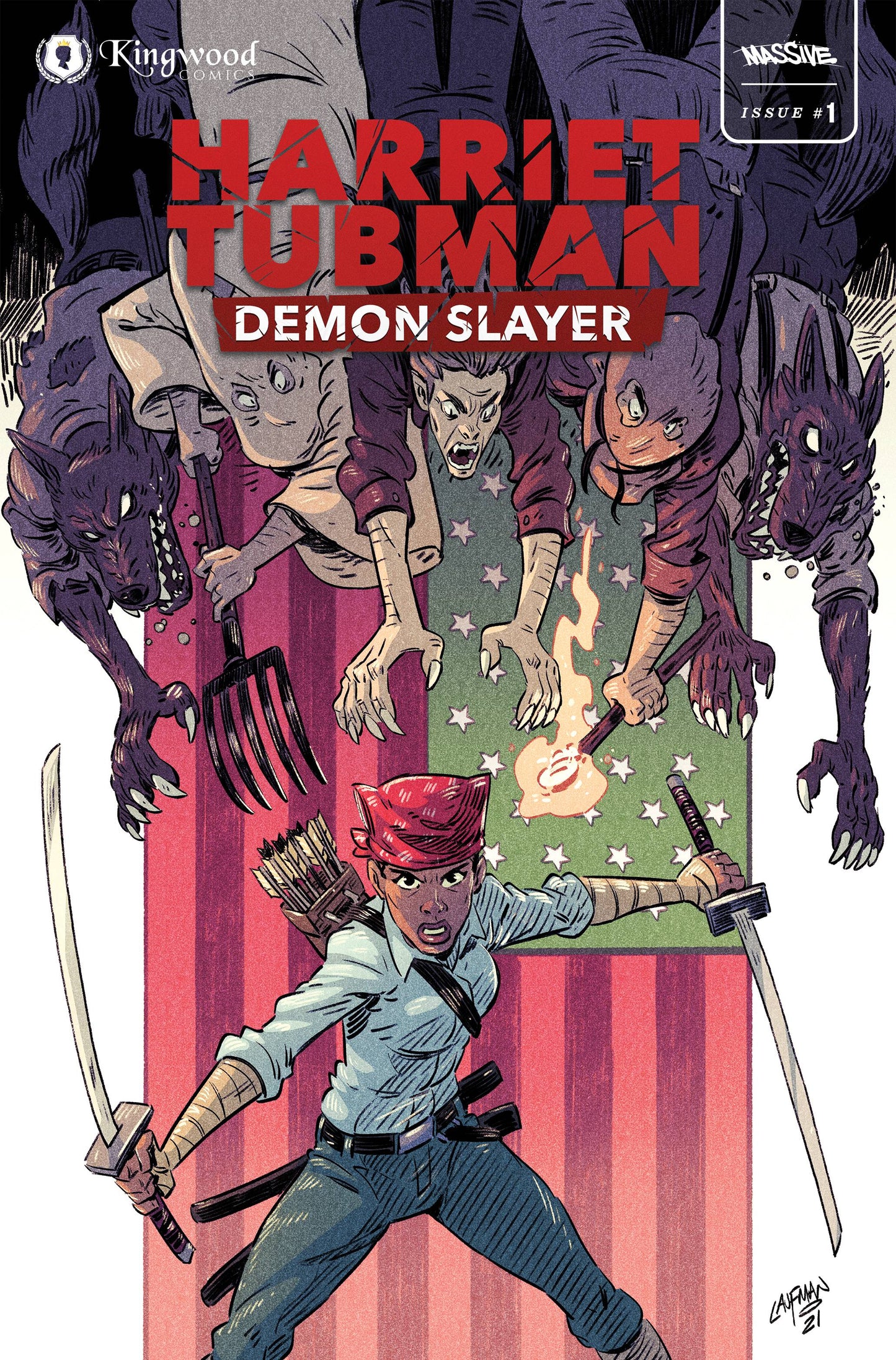 HARRIET TUBMAN: DEMON SLAYER #1 | CVR E LAUFMAN