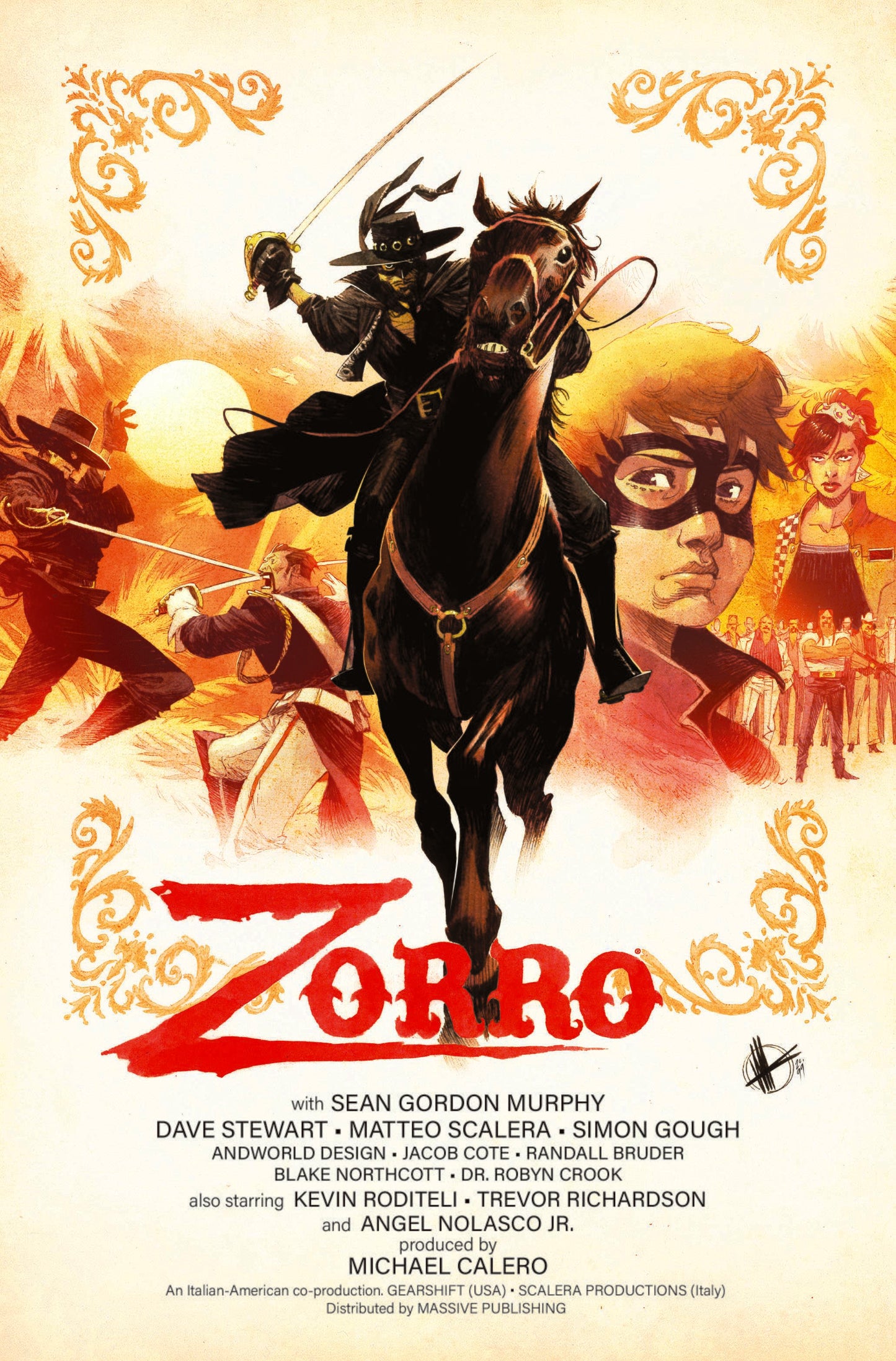 ZORRO MAN OF THE DEAD #1 | CVR C SCALERA MOVIE POSTER HOMAGE
