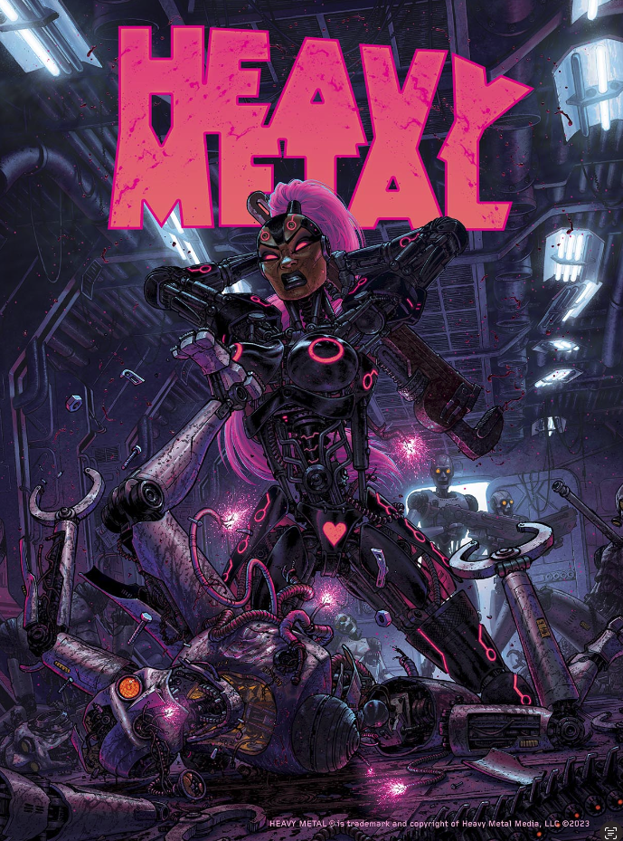 HEAVY METAL #1 13"x18" ART PRINT (SIGNED BY TONY MOORE)