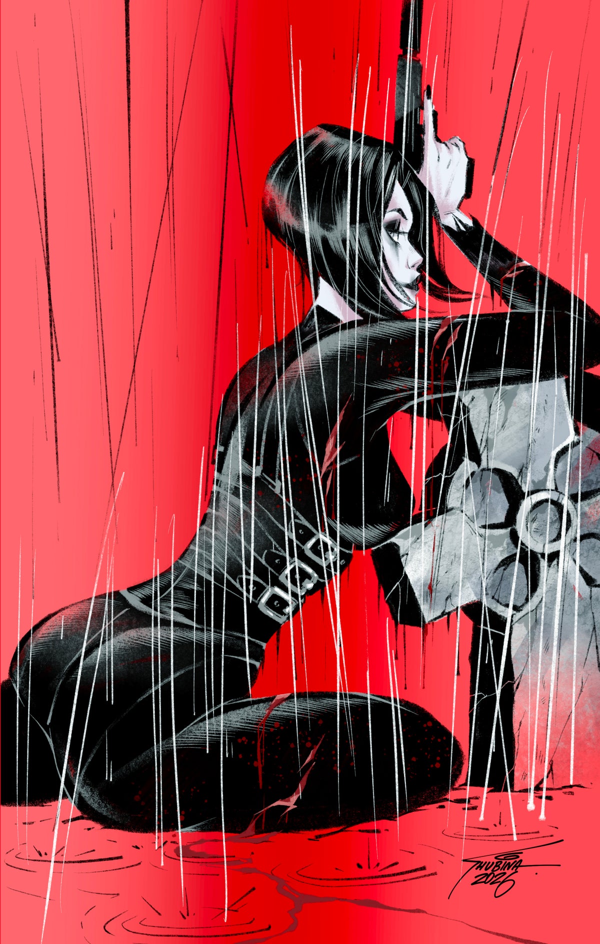 THE CROW: FLESH & BLOOD #1 RED VIRGIN METAL (LMTD TO 25) SVETA SHUBINA "DEVIL'S NIGHT EXCLUSIVE"