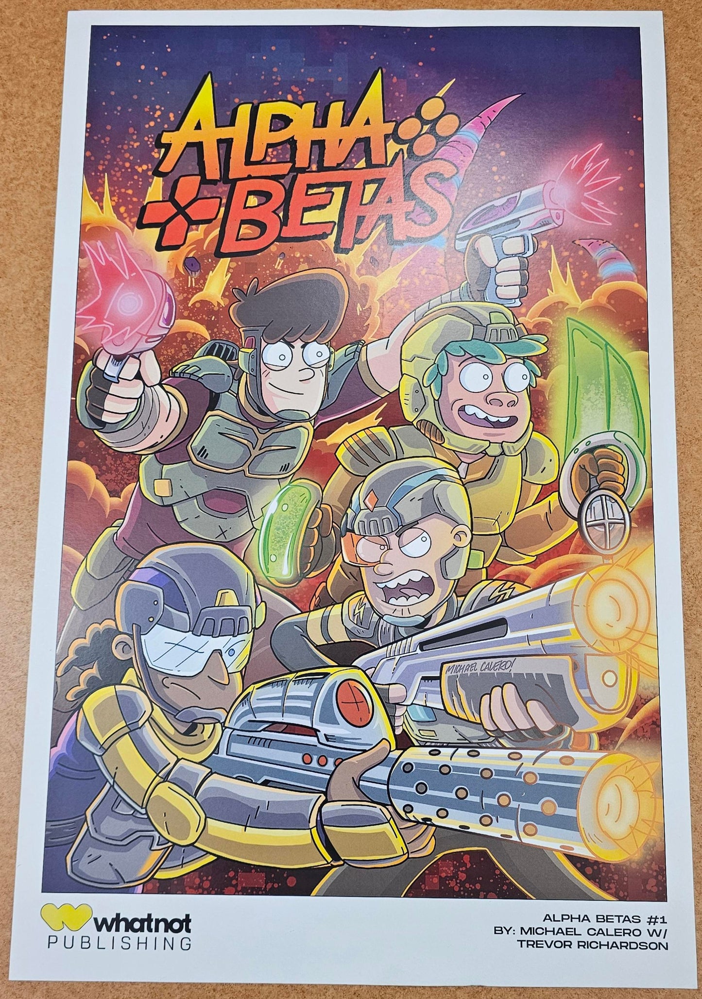 Alpha Betas 11"x17" SDCC Art Print signed by Michael Calero