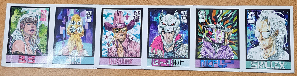 Ninja Funk Uncut Cards 16.26" x 3.625"