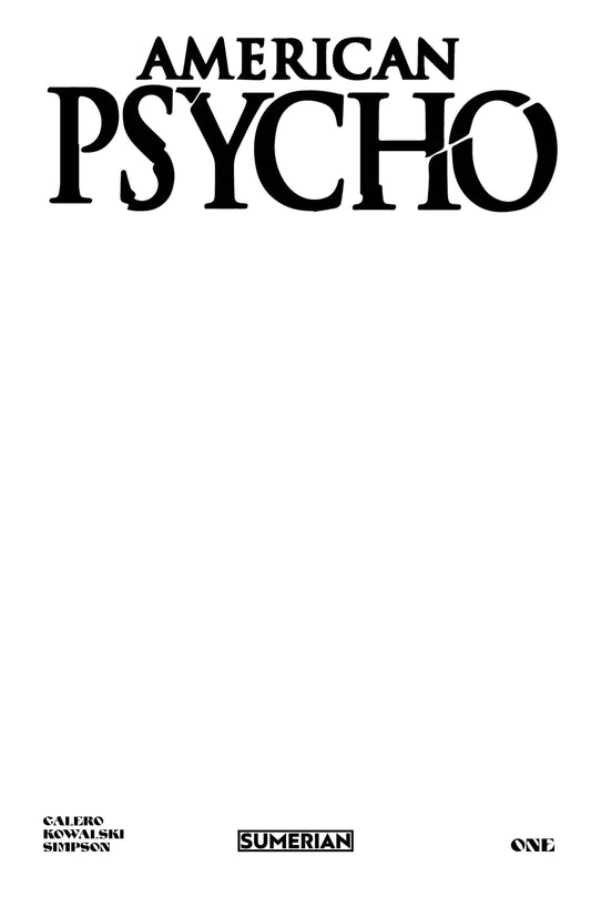AMERICAN PSYCHO #1 | CVR I 2000 LTD SKETCH COVER
