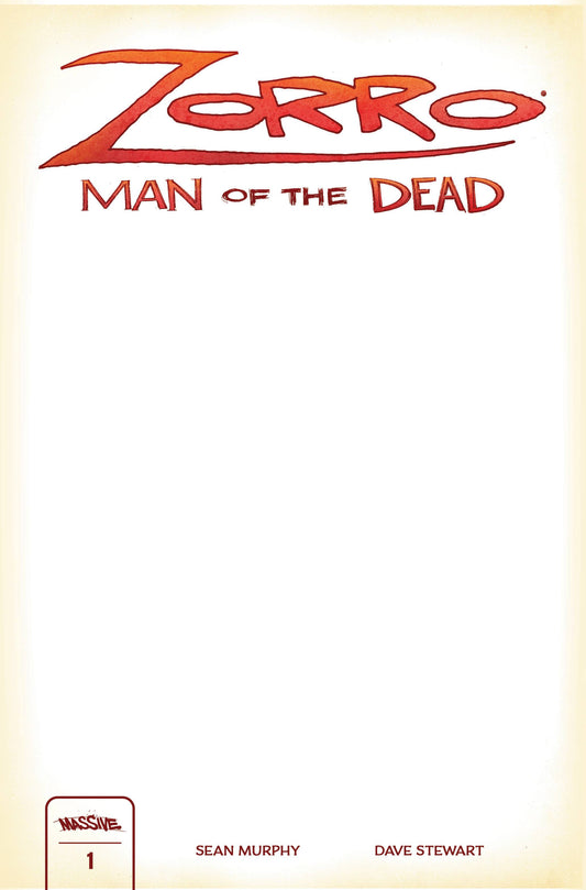ZORRO MAN OF THE DEAD #1 | CVR I BLANK SKETCH LTD 2000