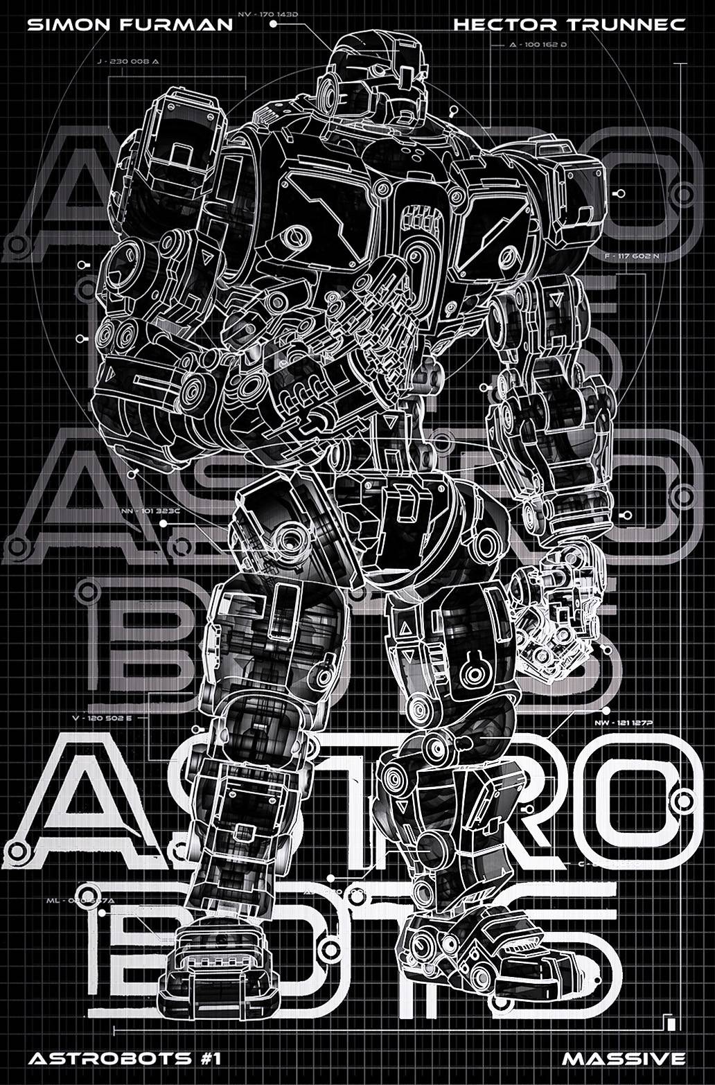 ASTROBOTS #1 | MASSIVE EXCLUSIVE BLUEPRINT BLACK METAL VAR LTD 25