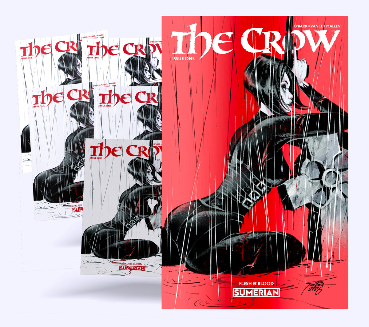 THE CROW: FLESH & BLOOD #1 RETAILER PACK (1:5 RATIO INCV) SVETA SHUBINA "DEVIL'S NIGHT EXCLUSIVE"